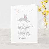 犬の悔やみや弔慰-ジャーマン・シェパード-詩との… カード (黄色い花)