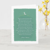 犬の悔やみや弔慰-友人の詩(メスの)犬を失った カード (黄色い花)