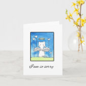 犬の悔やみや弔慰、損失、非常に申し訳なく、カード カード (黄色い花)