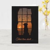 犬の悔やみや弔慰、犬のメモリアル同情カードの損失 カード (黄色い花)