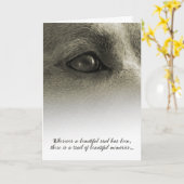 犬の悔やみや弔慰 – 美しい魂がどこへ カード (黄色い花)