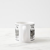 犬の悪魔ヴィンテージおもしろいかわいい エスプレッソカップ (裏面)