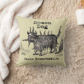 犬の悪魔ヴィンテージおもしろいかわいい クッション (ブランケット)