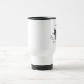 犬の悪魔ヴィンテージおもしろいかわいい トラベルマグ (中央)