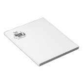 犬の悪魔ヴィンテージおもしろいかわいい ノートパッド (アングル)