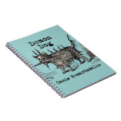 犬の悪魔ヴィンテージおもしろいかわいい ノートブック (右側)