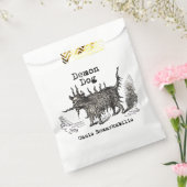 犬の悪魔ヴィンテージおもしろいかわいい フェイバーバッグ (封をした状態)