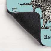 犬の悪魔ヴィンテージおもしろいかわいい マウスパッド (コーナー)