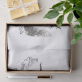 犬の悪魔ヴィンテージおもしろいかわいい 薄葉紙 (ギフト)