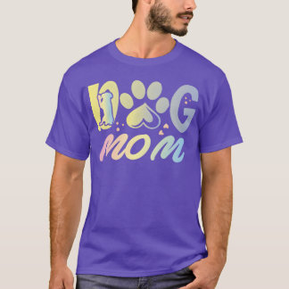 犬の愛おもしろい者のための犬のママAcdefgh retro friend Tシャツ