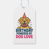 犬の愛がパワーをくれる誕生日イラスト ギフトタグ (裏面)
