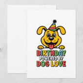 犬の愛がパワーをくれる誕生日デザイン シーズンカード (正面/裏面)