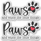 犬の愛に満ちた名言 シール (正面)