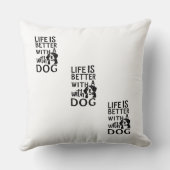 犬の愛の枕 クッション (裏面)