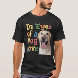 犬の愛の目に Tシャツ