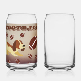 犬の愛の遊サッカー ガラス缶