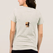 犬の愛のTシャツ トライブレンドTシャツ (裏面)