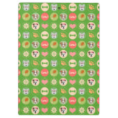 犬の愛をグリーン クリップボード (裏面)