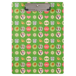 犬の愛をグリーン クリップボード