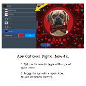 犬の愛スタイリッシュ者ママのためのYOUR PHOTO Christmas Pet エプロン