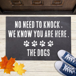 犬の愛人をノックす素朴るパーソナライズされた必要はない ドアマット