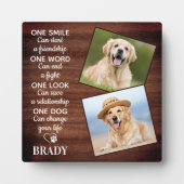 犬の愛人素朴引用文Keepsake Pet Dog Photo フォトプラーク (正面)