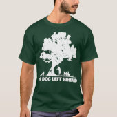 犬の愛人離れの所有者の救出の背後に犬なし Tシャツ (正面)