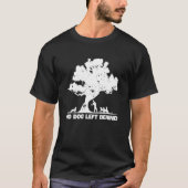 犬の愛人離れの所有者の救出の背後に犬なし Tシャツ (正面)