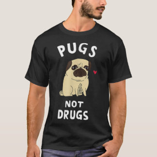 犬の愛人Tee Petにおもしろい存在する薬ではないPUGS Tシャツ
