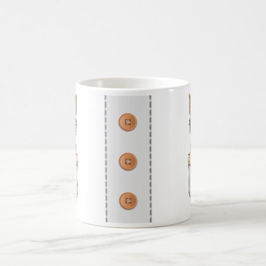 犬の愛犬トレーナーのための可愛いヨークシャーテリア コーヒーマグカップ (中央)