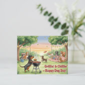 犬の愛犬国際的の日 ポストカード (スタンド正面)