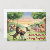 犬の愛犬国際的の日 ポストカード (正面/裏面)