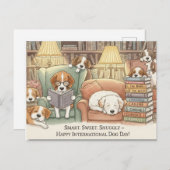 犬の愛犬国際的の日 ポストカード (正面/裏面)
