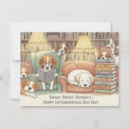 犬の愛犬国際的の日 ポストカード