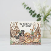 犬の愛犬国際的の日 ポストカード (スタンド正面)