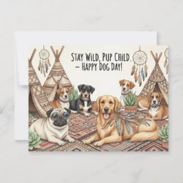 犬の愛犬国際的の日 ポストカード