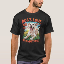 犬の愛純粋な無限の無条件 Tシャツ