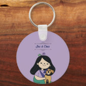 犬の愛 キーホルダー (正面)