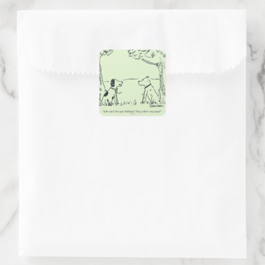 犬の愛 スクエアシール (バッグ)