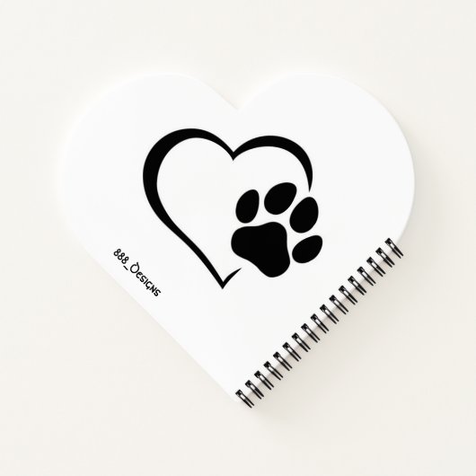 犬の愛 – ノートブック (裏面)