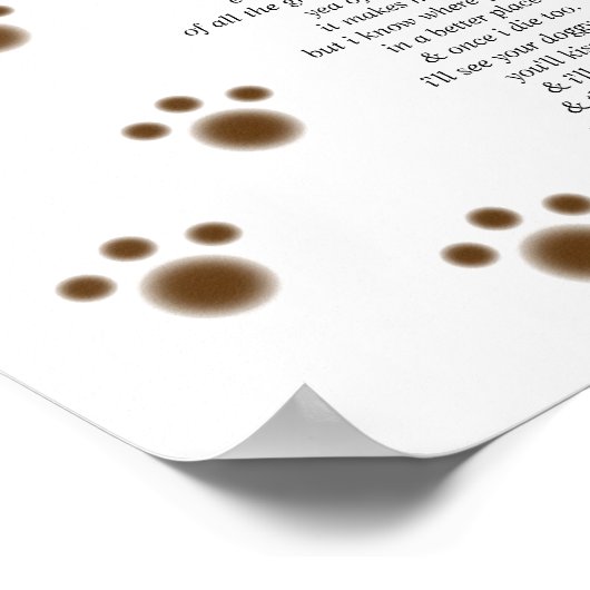 犬の愛 ポスター (角)