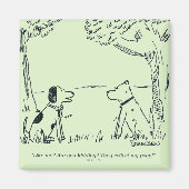 犬の愛 マグネット (正面)