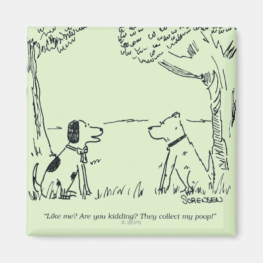 犬の愛 マグネット (正面)