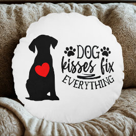 犬の愛 ラウンドクッション