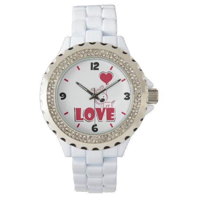 犬の愛 腕時計 (正面)