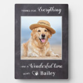 犬の感謝してい失敗の写真のためのペット フォトプラーク (正面)