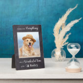 犬の感謝してい失敗の写真のためのペット フォトプラーク (側面)