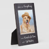 犬の感謝してい失敗の写真のためのペット フォトプラーク (側面)