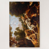 犬の戦い(フランスナイダーによる) ジグソーパズル (縦)