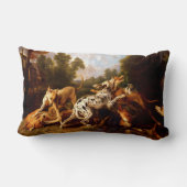 犬の戦い(フランスナイダーによる) ランバークッション (裏面)